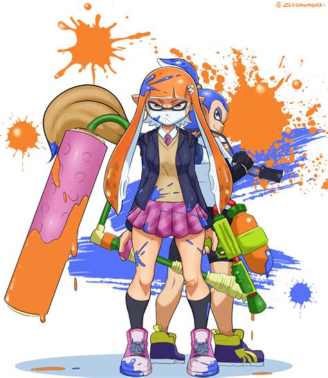 Splatoon fanart - Hey! New fan art video!Inkling from Splatoon 8DThe concept behind this character is great, all the squid/ink thing and the idea of painting the scenario as a...